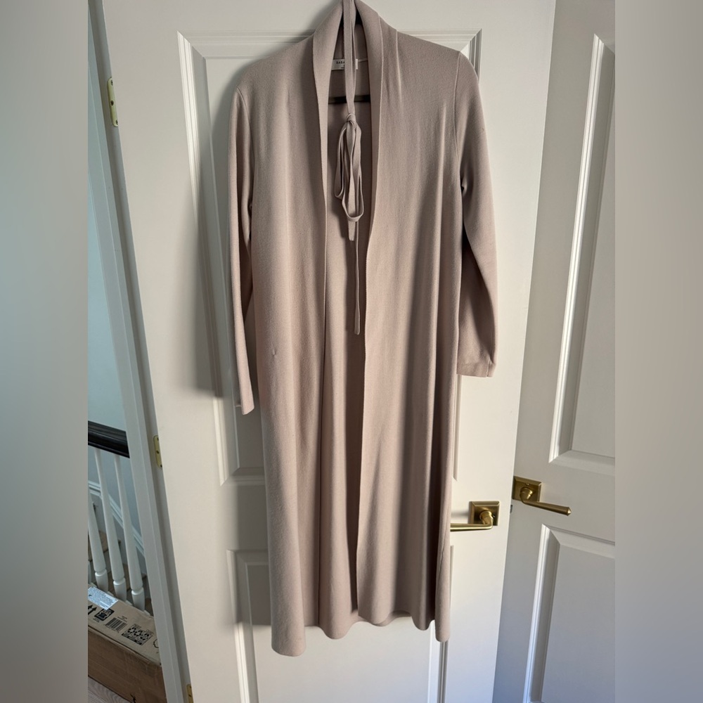 Babaton Aritzia Duster Blush